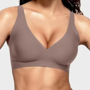 Seamless Deep V Push-Up Wireless Bra