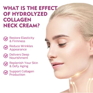 Collagen cream for the neck