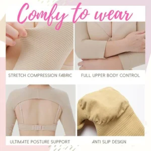 Arm Shaping Sleeves with Posture Support – Lightweight and Stretchy Design