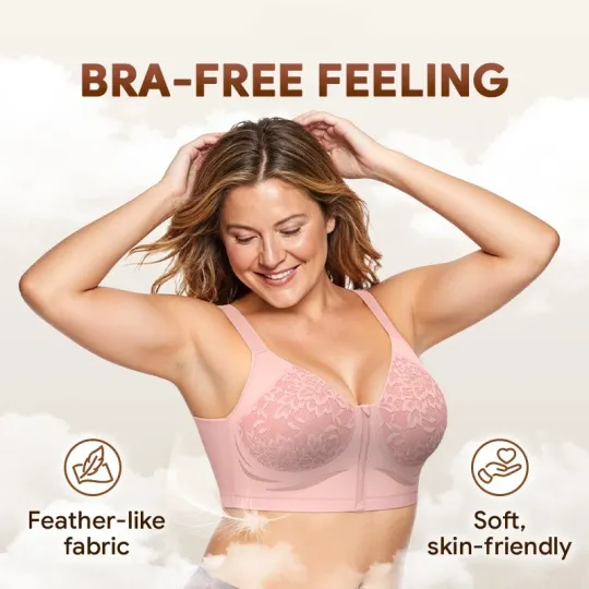 Wireless Zip-front Body Shaping Bra