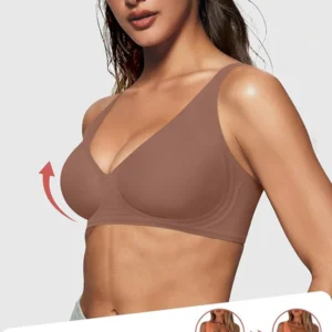 Seamless Deep V Push-Up Wireless Bra
