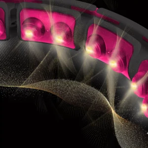 HHM16 Magnetic Rocking Ring with weight pink-black