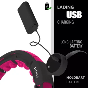 HHM16 Magnetic Rocking Ring with weight pink-black