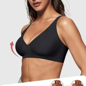 Seamless Deep V Push-Up Wireless Bra