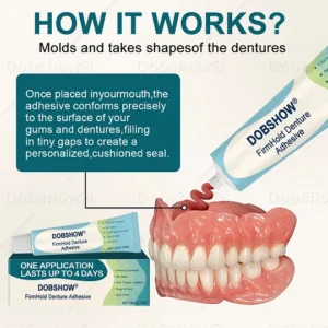 dobshow firm hold denture adhesive