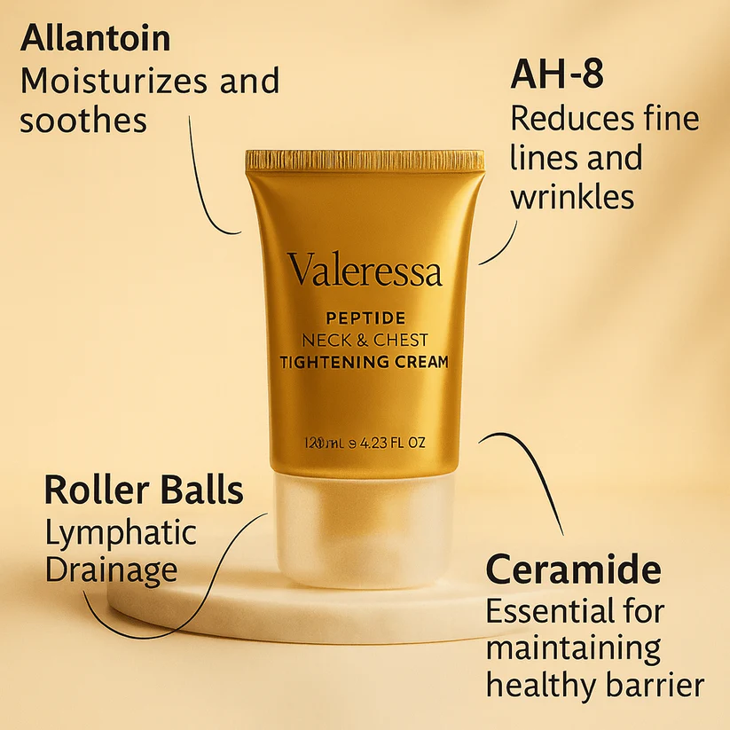 Neck firming peptide cream