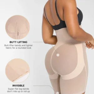 High-Compression Sculpting Shaper Shorts – Waist & Hip Support