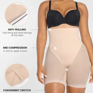 High-Compression Sculpting Shaper Shorts โ Waist & Hip Support