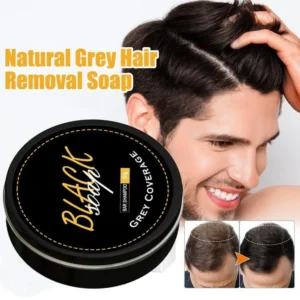 Black Hair Color Soap – Natural Pigment Restore and Nourishing Hair Treatment Bar