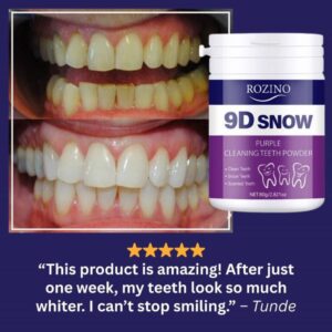 Teeth Whitening Powder – 9D Stain Removal & Brightening Formula