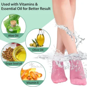 Moisturizing Gel Heel Socks – Soft Silicone Foot Care