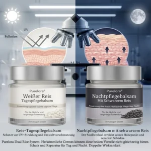 black and white rice day night cream