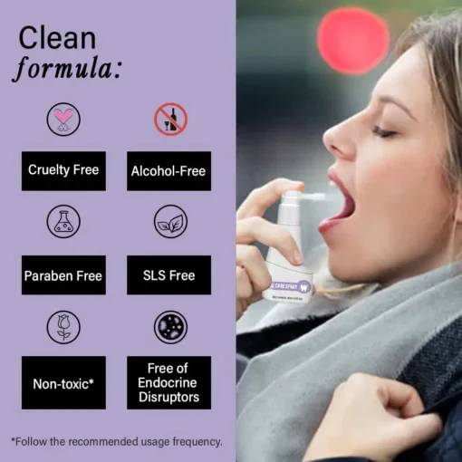 oral care spray with clove oil