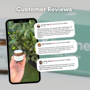 japanese tallow and nz honey for sensitive skin