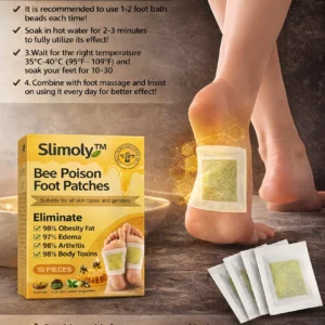 slimoly foot patches before and after body cleansing