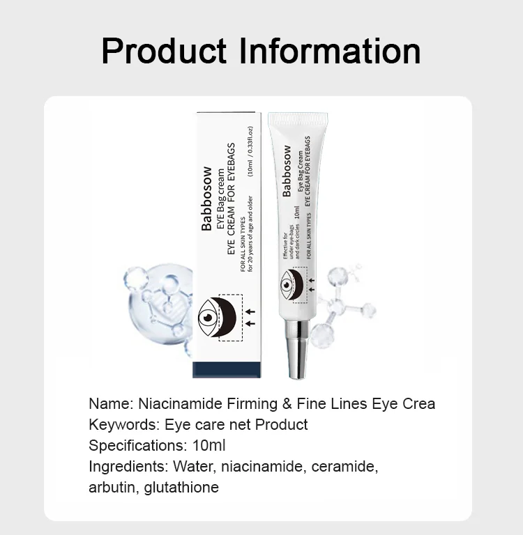 niacinamide eye cream before and after wrinkle reduction