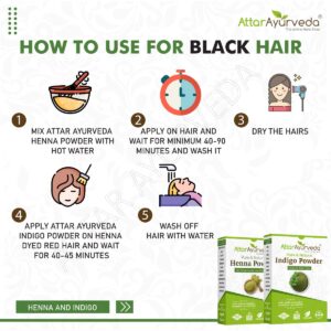 natural dye for black hair for results