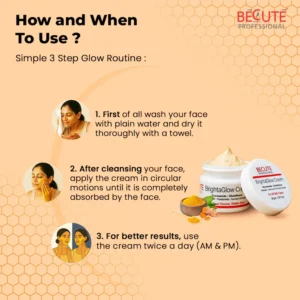 becute professional brightaglow cream for results