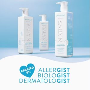 how to use native sensitive lotion for dry skin