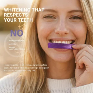 how to use frozli purple strips for yellow teeth