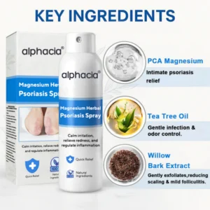 how to apply alphacia spray for skin redness relief
