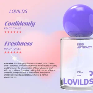 lovilds spray before and after gum health improvement