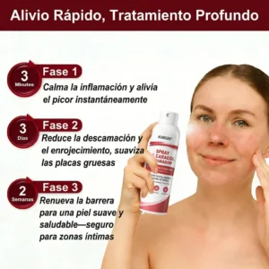 CADACOL Repair Spray before and after psoriasis recovery