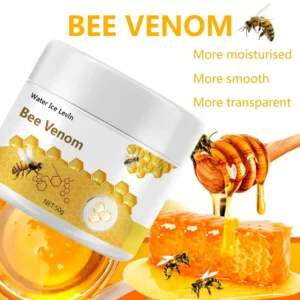 Bee Venom Lift rejuvenating serum texture and gold bottle