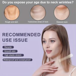 Face Neck Lifting Tape before and after results on neck laxity