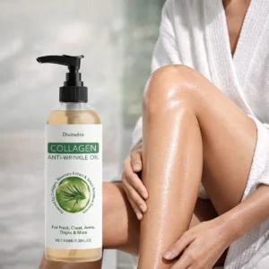 Pure collagen-infused body oil by Divinvéra for stretch marks