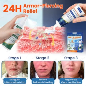 Night Repair System for steroid-free psoriasis and plaque relief