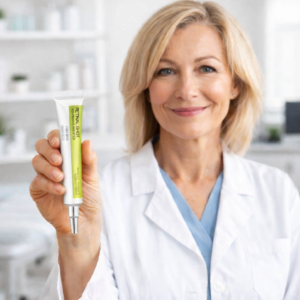 Dermalift Anti-wrinkle ointment before and after results on forehead