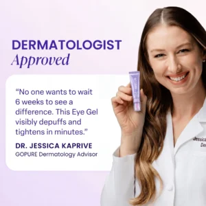 Avello® Eye Gel before and after results on crow's feet and wrinkles
