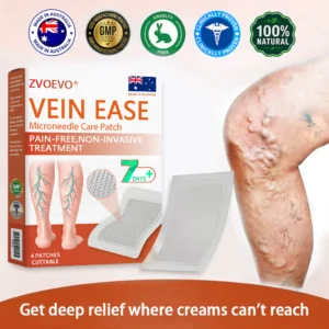 Innovative microneedle technology patch by Zvoevo for leg veins