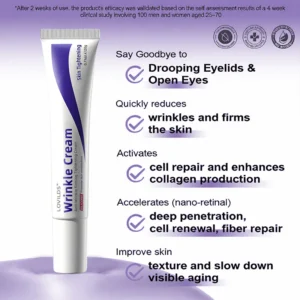 LOVILDS Vita-A Retinol cream before and after skin tightening results