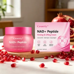 Ceoerty® NAD+ Peptide Firming & Lifting Cream luxury jar packaging