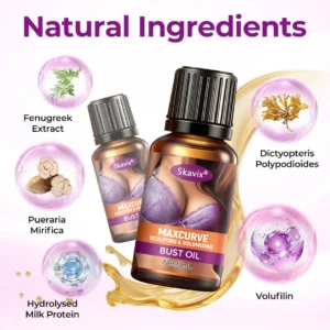 Skavix MaxCurve sculpting oil texture and application on skin