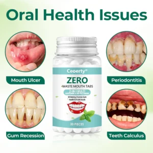 Ceoerty Zero-Waste Mouth Tabs before and after fresh breath results