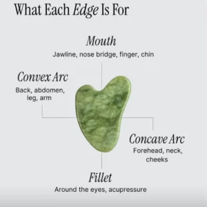 Jade Face Roller before and after results on skin firming