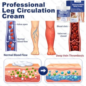 Healrize Edema Cream before and after results on swollen feet