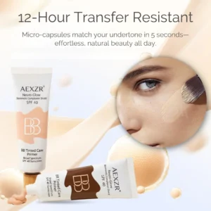 AEXZR Neuro-Glow Complexion Shield texture and application guide