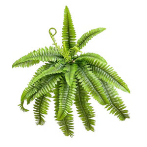 Faux Boston fern with UV protection for sun resistance