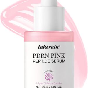 The Naked Skin™ Pink Glow Serum elegant frosted glass bottle