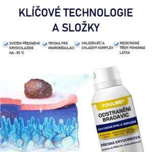 Professional freezing spray for warts and skin tags by Foulme