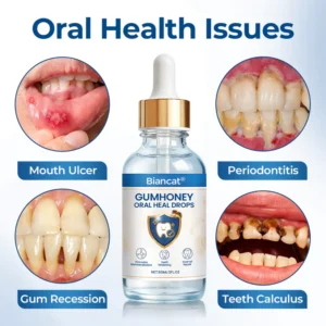 Organic gum strengthening drops with honey extract Biancat