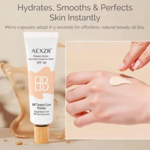 AEXZR Neuro-Glow Shield before and after radiant finish results