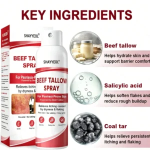 Natural beef tallow moisturizer for sensitive and flaky skin