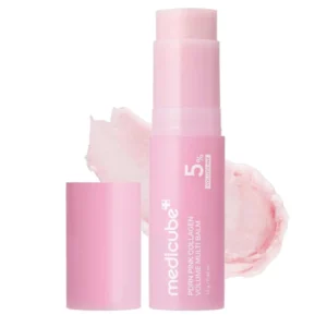 Medicube™ Pink Glow Collagen Balm premium pink twist-up stick