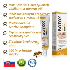 Natural bee venom cream for smoothing deep wrinkles