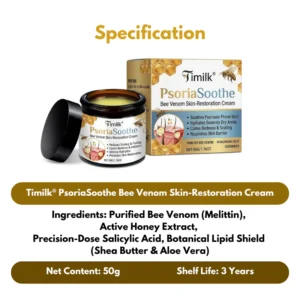 Timilk PsoriaSoothe Bee Venom Cream for psoriasis relief